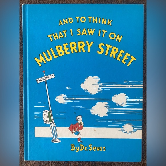 Rare Vintage To Think That I Saw It On Mulberry Street Dr. Seuss Book - Picture 1 of 11
